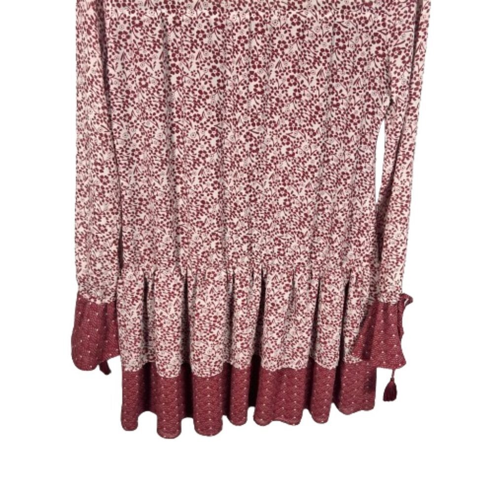 Tularosa Womens Berkley Ditzy Floral Mini Dress Size Small Feminine Long Sleeves - Picture 13 of 16